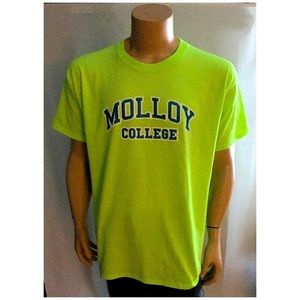 Malloy College T Shirt Green Adult XL Tagless
